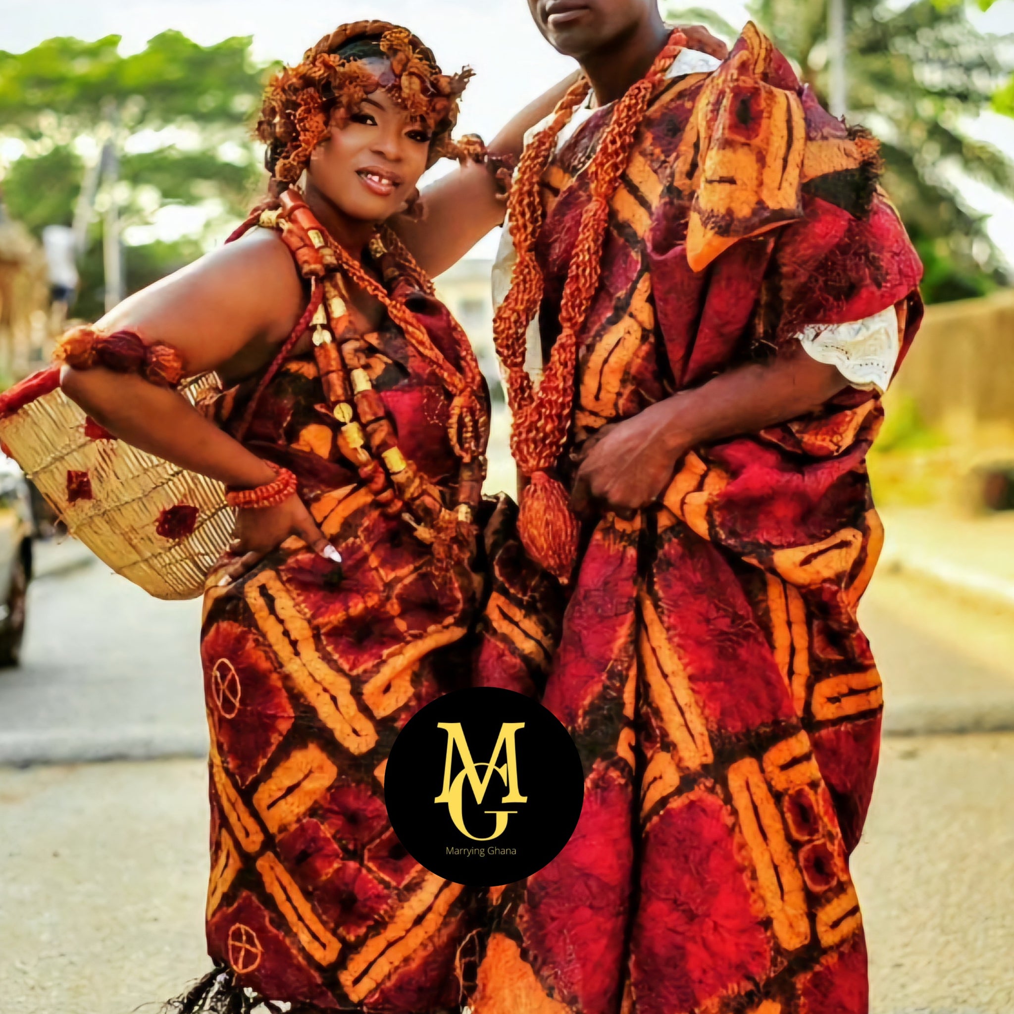 MG Royal Double Hand Weaved Kente Cloth R180