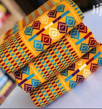MG Authentic Hand Weaved Kente Cloth A00011