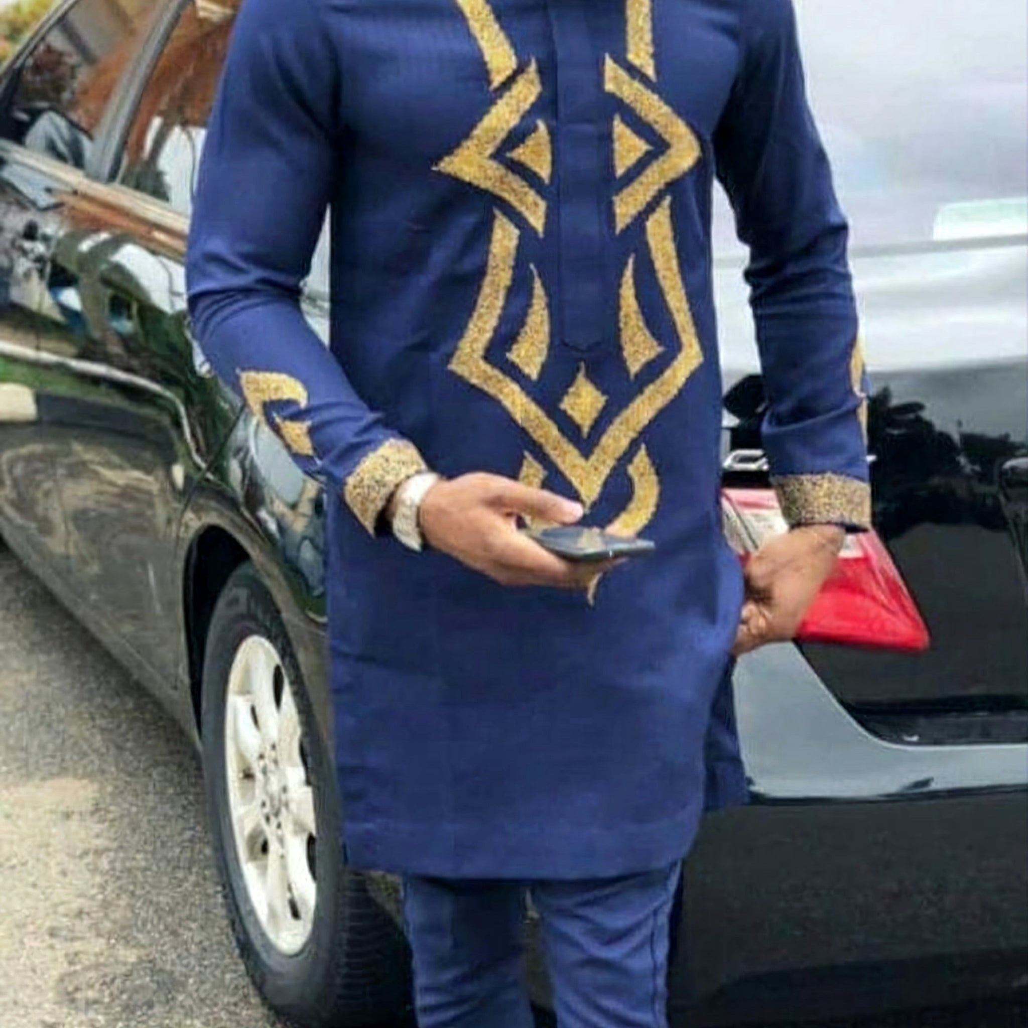 MG Men's Traditional African Wear/ Kafka, African Suit T65