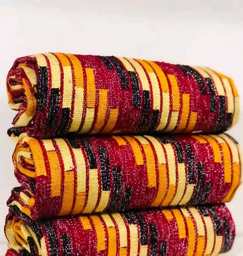 MG Authentic Hand Weaved Kente Cloth A724