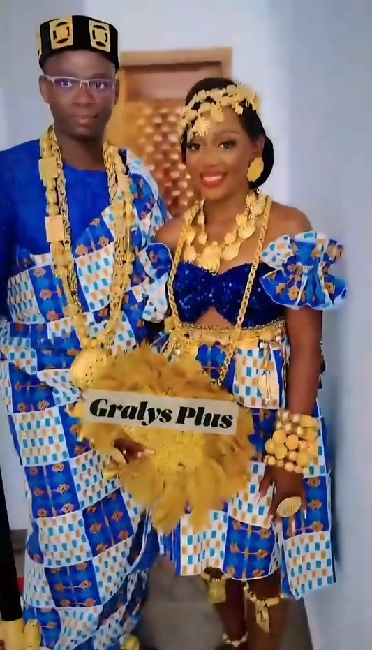 MG New Fashion Authentic Hand Weaved Kente Cloth A61175