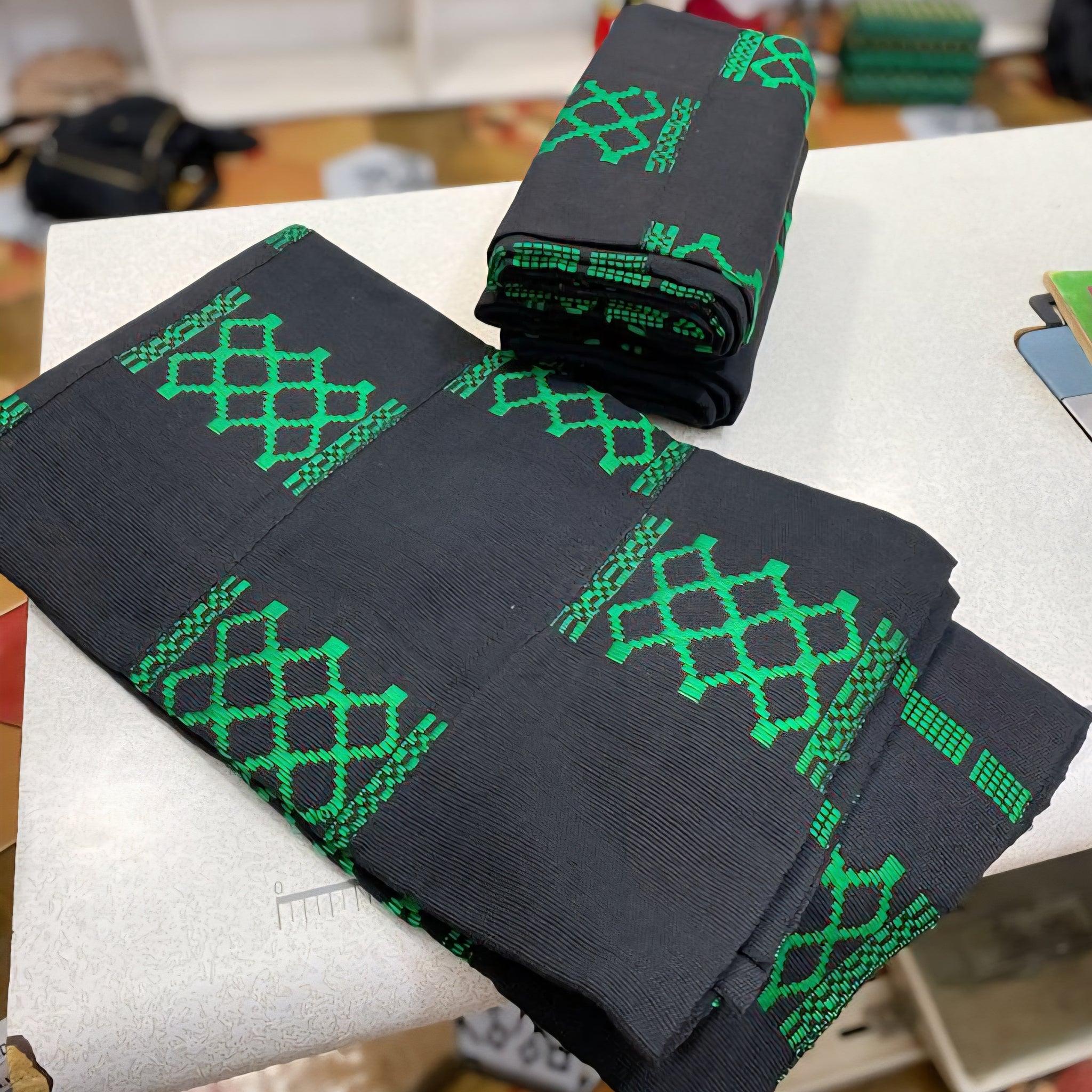 MG Funeral Authentic Hand Weaved Kente Cloth A8556