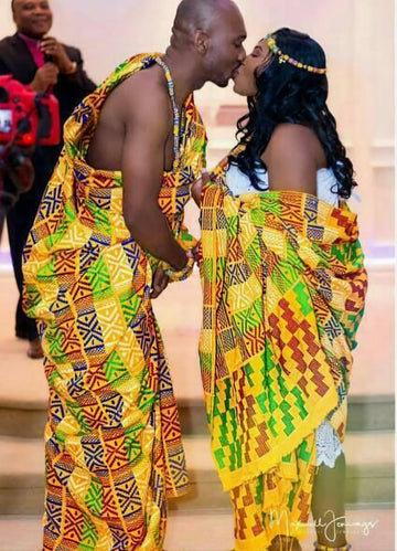 MG Authentic Hand Weaved Kente Cloth A1186