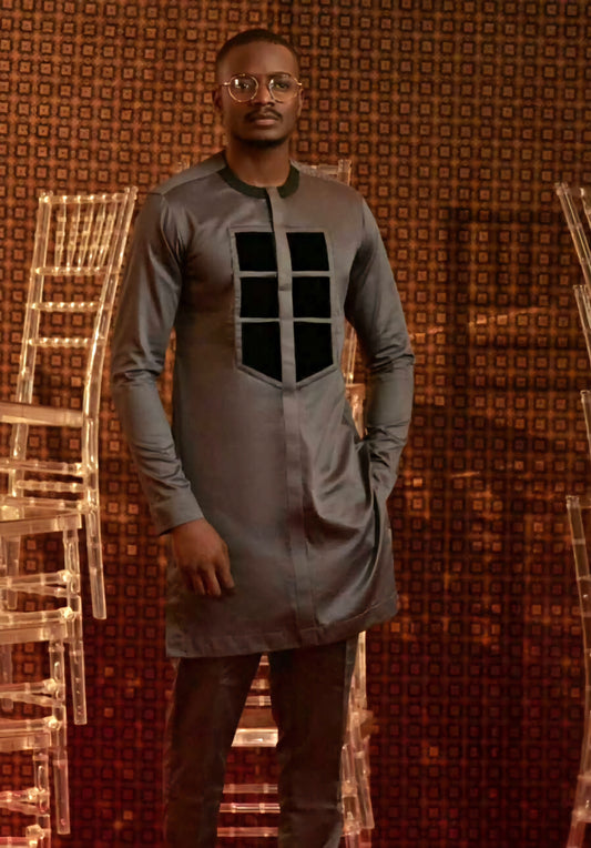 MG Men's Traditional African Wear/ Kafka, African Suit T56