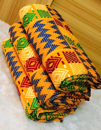 MG Authentic Hand Weaved Kente Cloth A0010