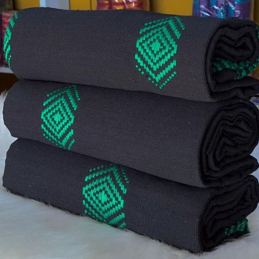 MG Rain Drop Funeral Authentic Hand Weaved Kente Cloth A08473