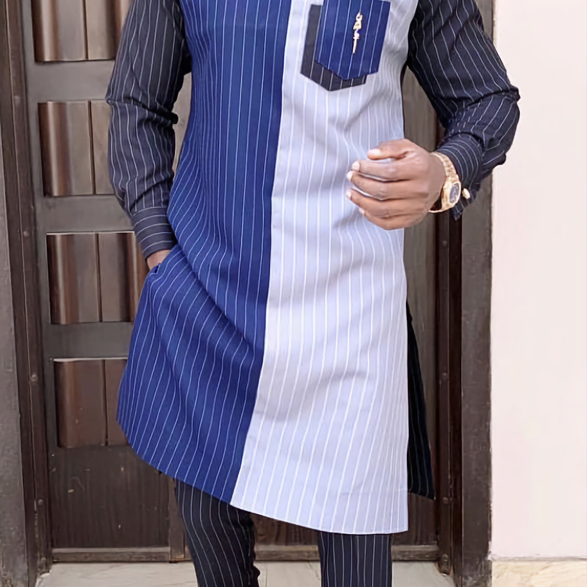 MG Men's Traditional African Wear/ Kafka, African Suit T160