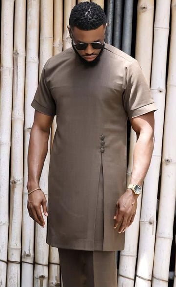 MG Men's Traditional African Wear/ Kafka, African Suit T212