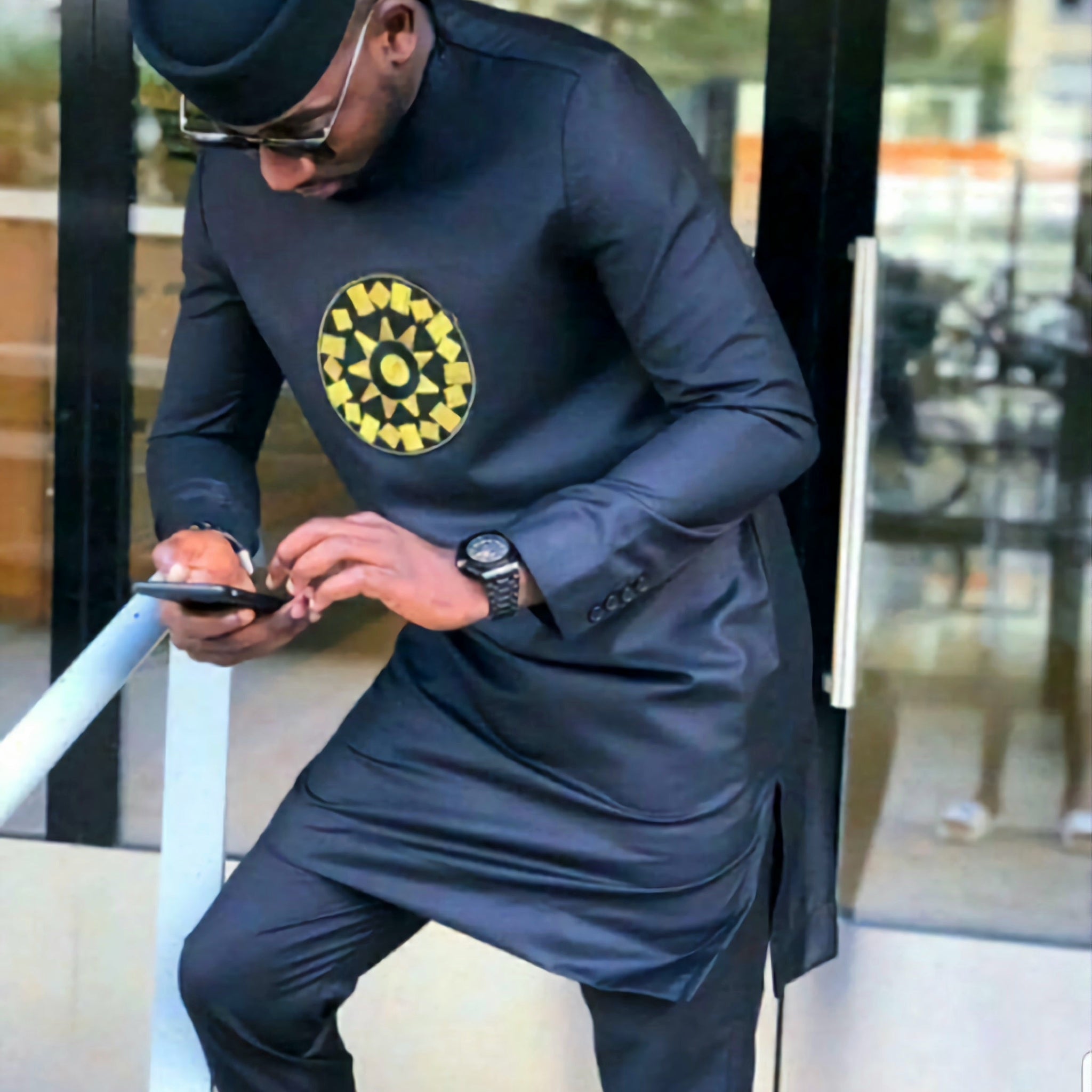 MG Men's Traditional African Wear/ Kafka, African Suit T94