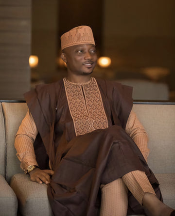 MG Prestige 4 Piece Yoruba Agbada Traditional Clothing AGP20