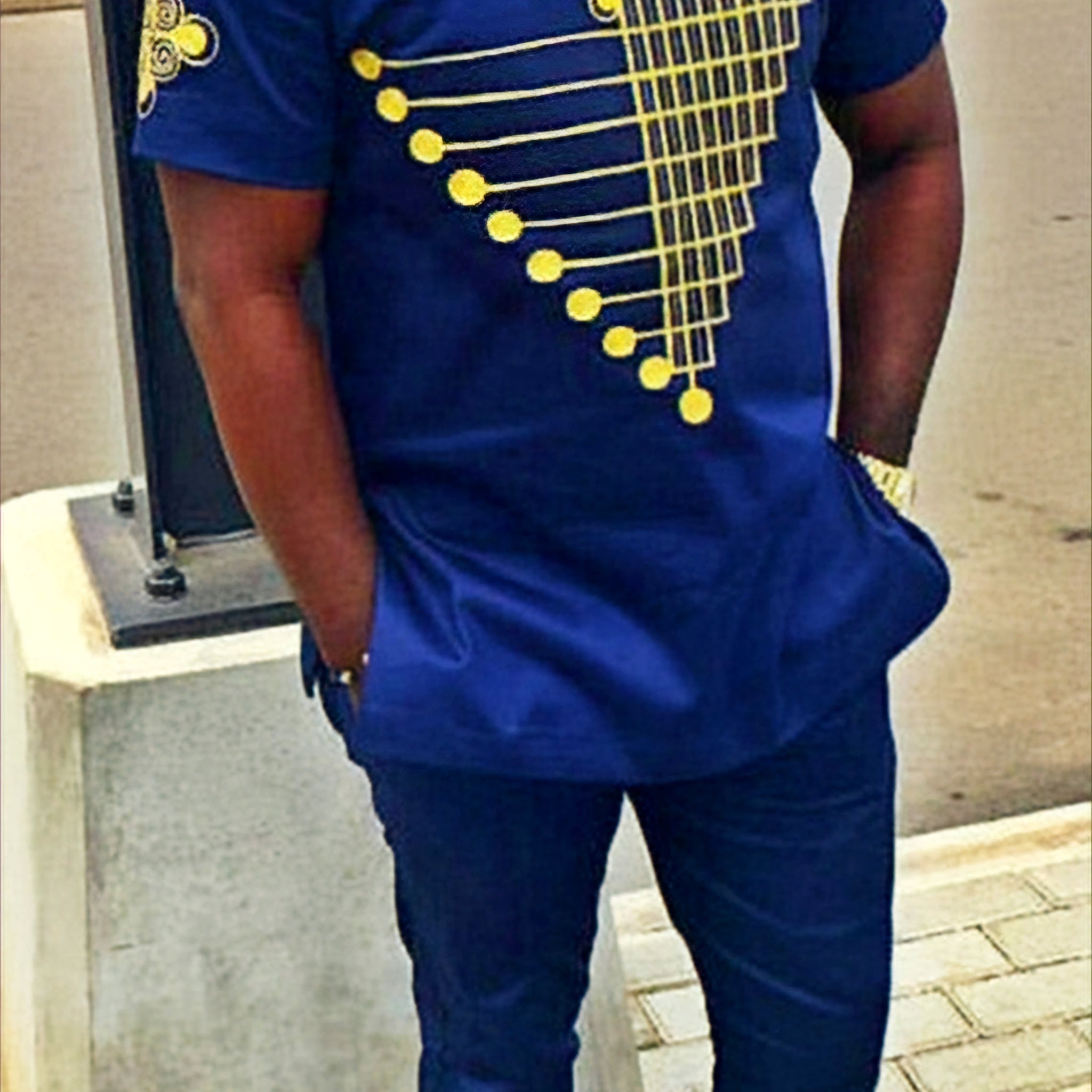 MG Men's Traditional African Wear/ Kafka, African Suit T70