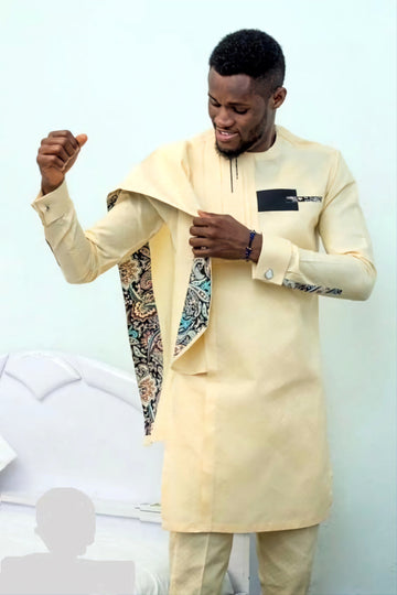 MG Men's Traditional African Wear/ Kafka, African Suit T184