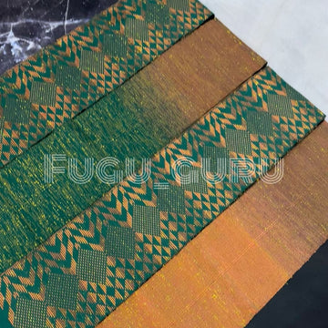 Fugu Guru New Fashion Brand Collection gives highest quality Striped Bonwire Kente Cloth/ FG228