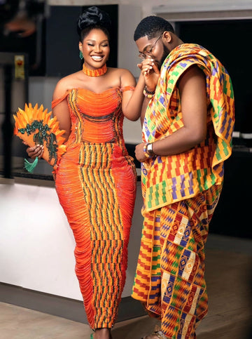 MG Authentic Hand Weaved Kente Cloth A02122