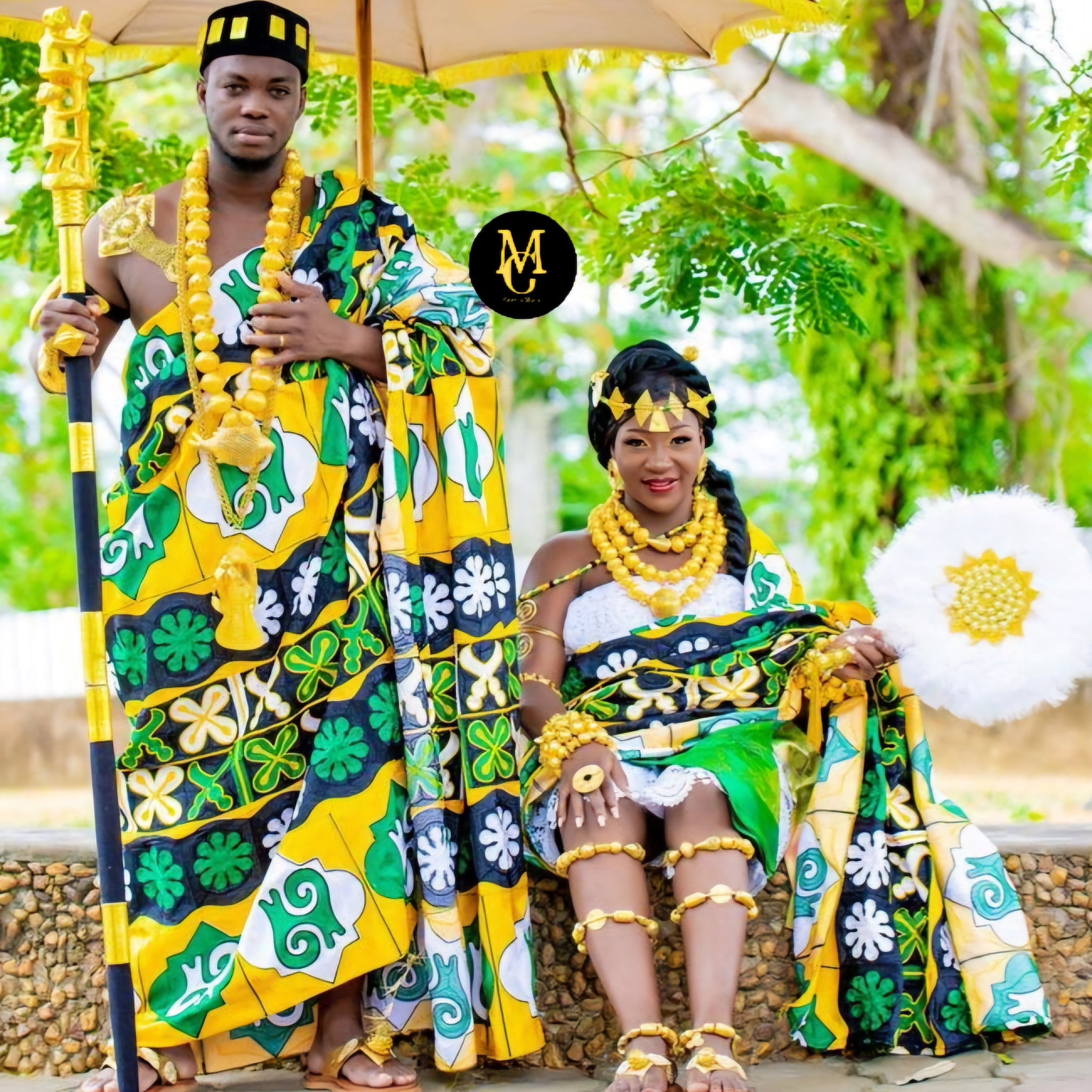 MG Royal Double Hand Weaved Kente Cloth R179