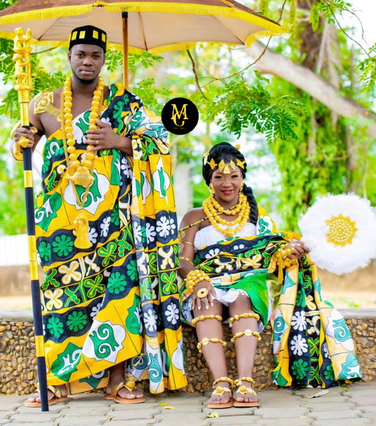 MG Royal Double Hand Weaved Kente Cloth R179