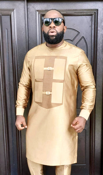 MG Men's Traditional African Wear/ Kafka, African Suit T202