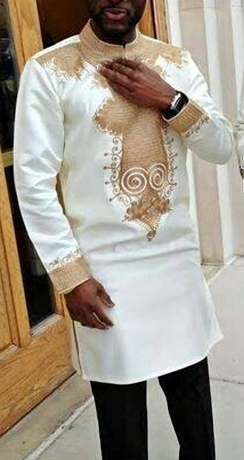 MG Men's Traditional African Wear/ Kafka, African Suit T256