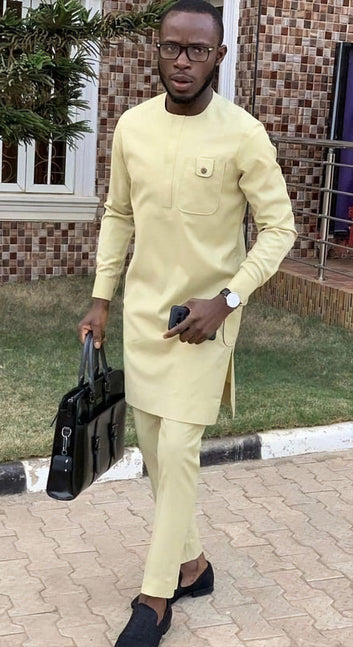 MG Men's Traditional African Wear/ Kafka, African Suit T188