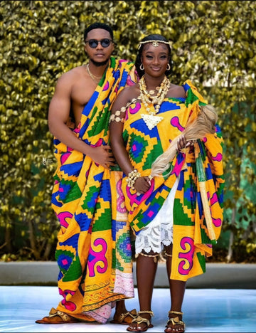 MG Royal Hand Weaved Kente Cloth R137