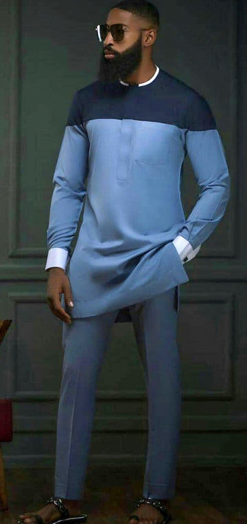 MG Men's Traditional African Wear/ Kafka, African Suit T233