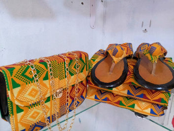 MG Authentic Hand Weaved Kente Cloth A117