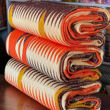MG Premium Double Pattern Hand Weaved Kente Cloth P427