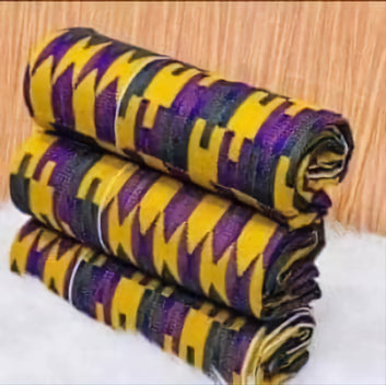 MG Premium Double Pattern Hand Weaved Kente Cloth P05004