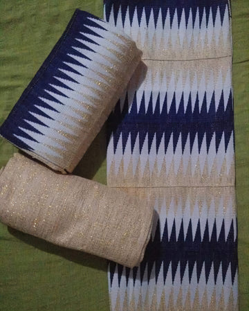MG Premium Double Pattern Hand Weaved Kente Cloth P436