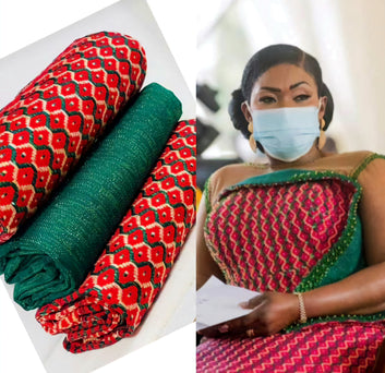 MG Authentic Hand Weaved Kente Cloth A754