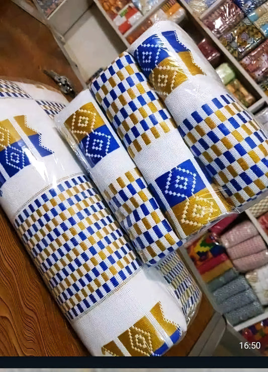 MG Authentic Hand Weaved Kente Cloth A52