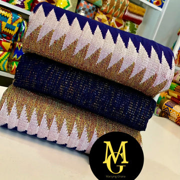 MG Premium Double Pattern Hand Weaved Kente Cloth P425
