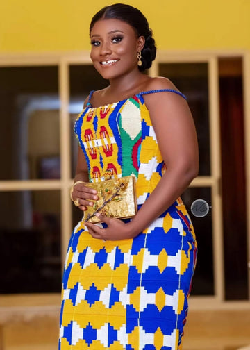 MG Authentic Hand Weaved Kente Cloth A0021