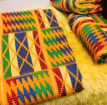 MG Authentic Hand Weaved Kente Cloth A00134