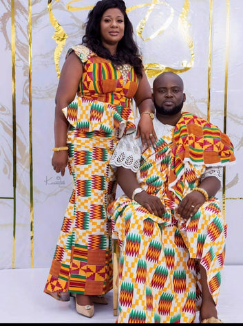 MG Authentic Hand Weaved Kente Cloth A0012