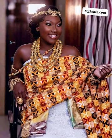 MG Authentic Hand Weaved Kente Cloth A0240