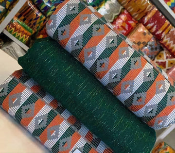 MG Authentic Hand Weaved Kente Cloth A783