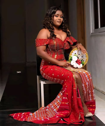 MG Authentic Hand Weaved Kente Cloth A591