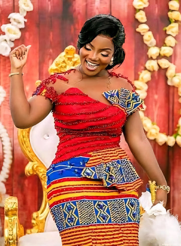 MG Authentic Hand Weaved Kente Cloth A6833