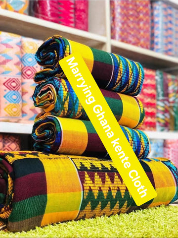 MG Authentic Hand Weaved Kente Cloth A8757