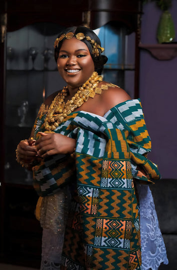 MG Authentic Hand Weaved Kente Cloth A8755