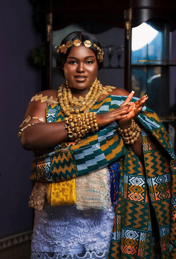 MG Authentic Hand Weaved Kente Cloth A8755