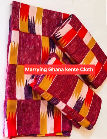MG Authentic Hand Weaved Kente Cloth A6856