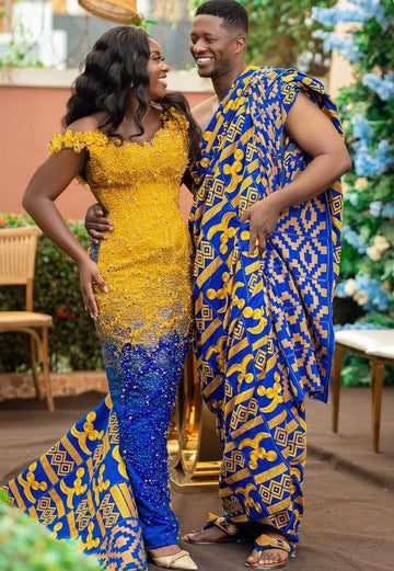 MG Authentic Hand Weaved Kente Cloth A85