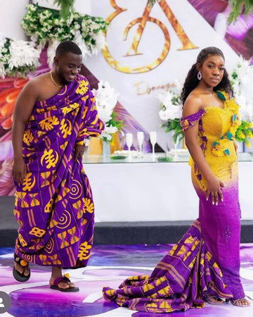 MG Authentic Hand Weaved Kente Cloth A86