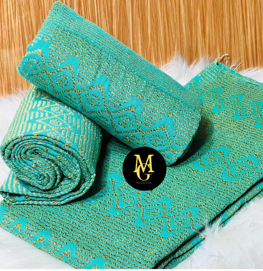 MG Ombre Fashion Authentic Hand Weaved Kente Cloth A6111