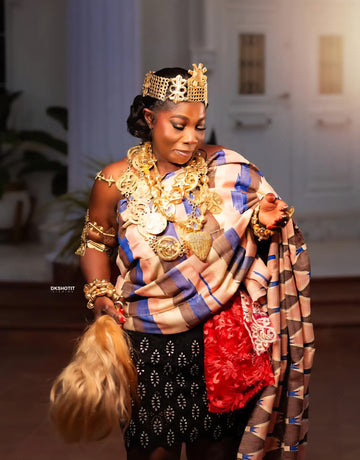 MG Authentic Hand Weaved Kente Cloth A09289