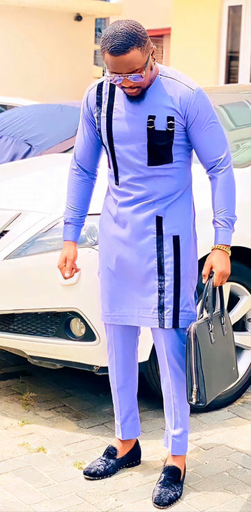 MG Men's Traditional African Wear/ Kafka, African Suit T60