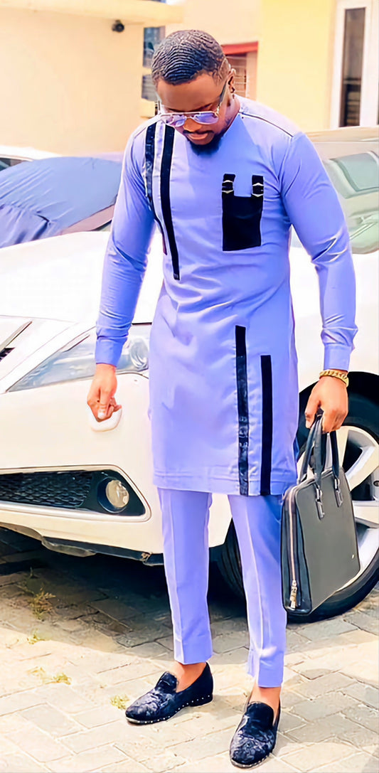 MG Men's Traditional African Wear/ Kafka, African Suit T60