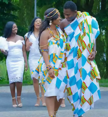 MG Authentic Hand Weaved Kente Cloth A0077